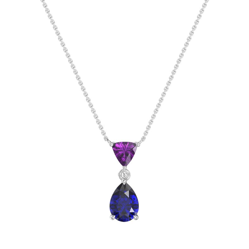 Triangle and Tear Drop Necklace