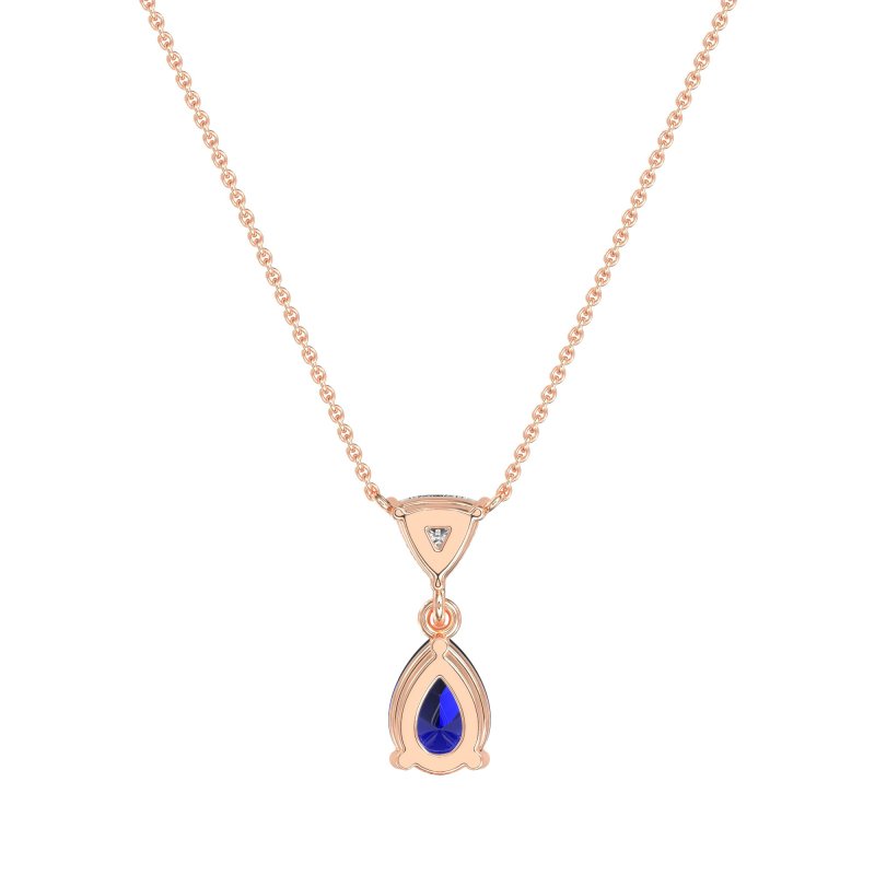 Triangle and Tear Drop Necklace