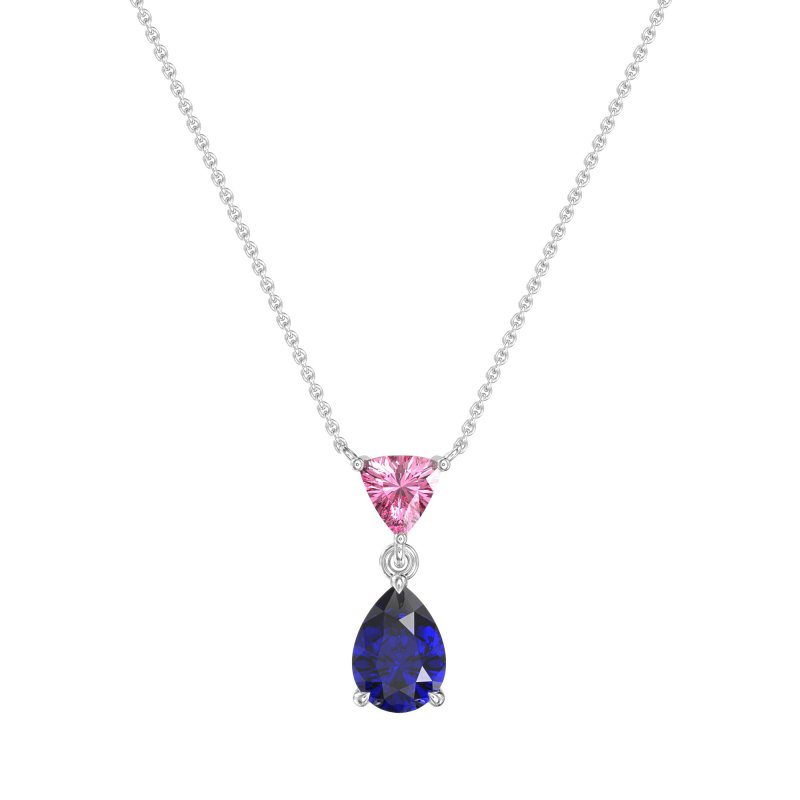 Triangle and Tear Drop Necklace