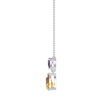 Triangle and Tear Drop Necklace