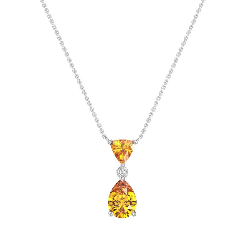Triangle and Tear Drop Necklace