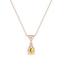 Triangle and Tear Drop Necklace