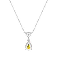 Triangle and Tear Drop Necklace
