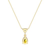 Triangle and Tear Drop Necklace