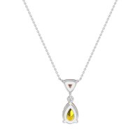 Triangle and Tear Drop Necklace