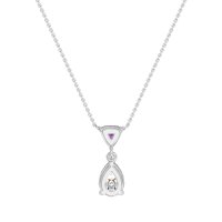 Triangle and Tear Drop Necklace