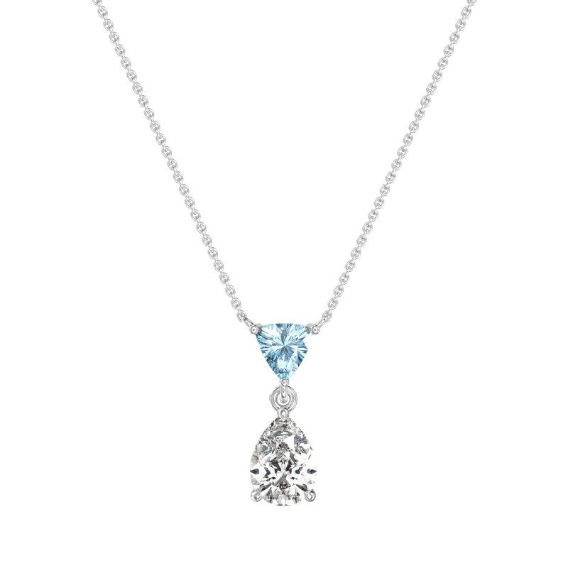 Triangle and Tear Drop Necklace