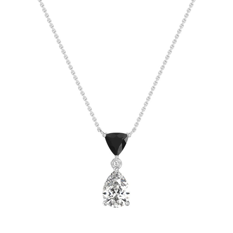 Triangle and Tear Drop Necklace