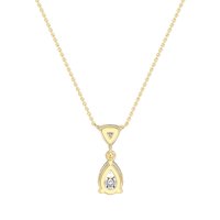 Triangle and Tear Drop Necklace
