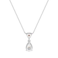 Triangle and Tear Drop Necklace