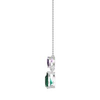Triangle and Tear Drop Necklace