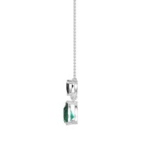 Triangle and Tear Drop Necklace