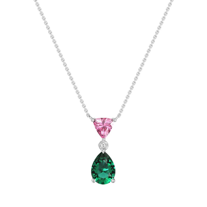 Triangle and Tear Drop Necklace