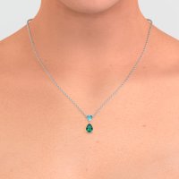 Triangle and Tear Drop Necklace