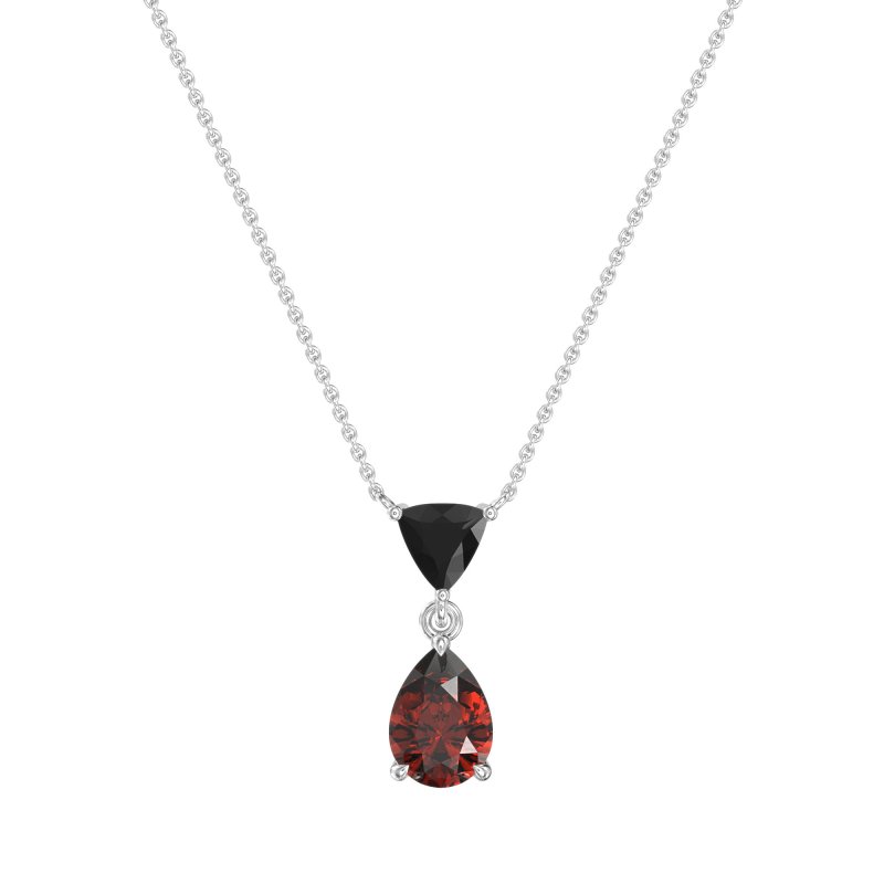 Triangle and Tear Drop Necklace