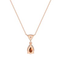 Triangle and Tear Drop Necklace
