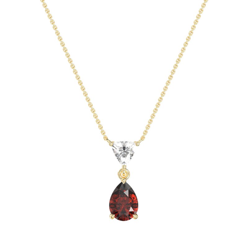 Triangle and Tear Drop Necklace