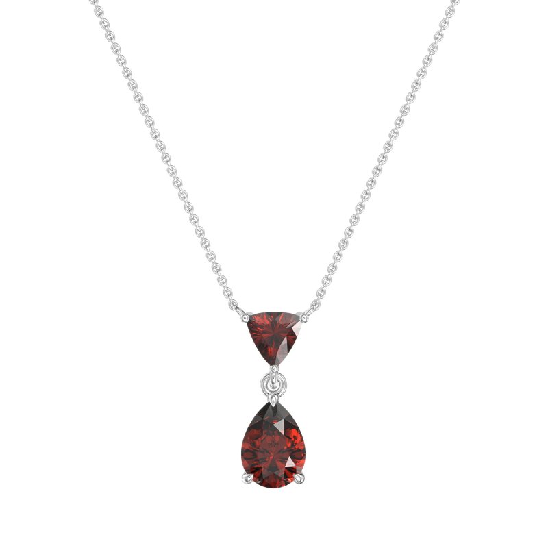 Triangle and Tear Drop Necklace