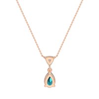 Triangle and Tear Drop Necklace