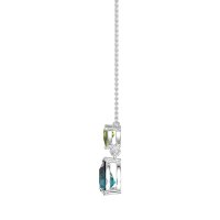 Triangle and Tear Drop Necklace