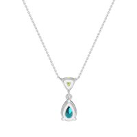 Triangle and Tear Drop Necklace