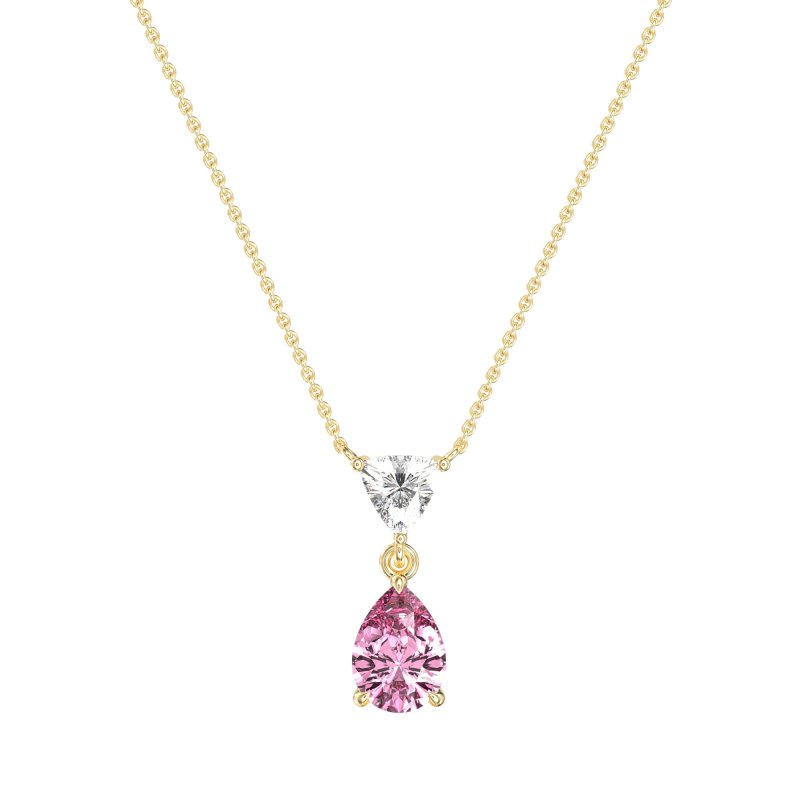 Triangle and Tear Drop Necklace