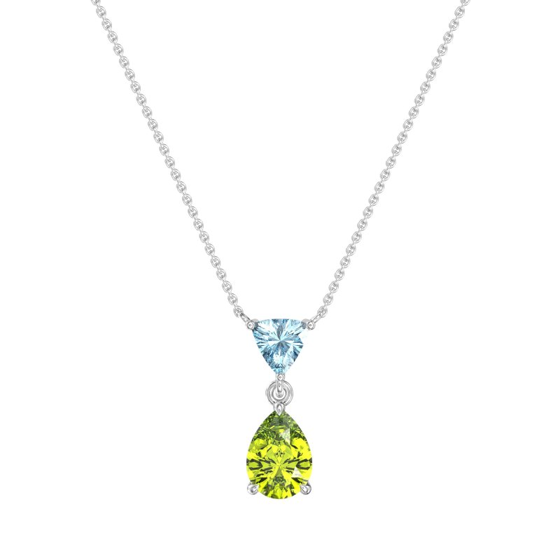 Triangle and Tear Drop Necklace