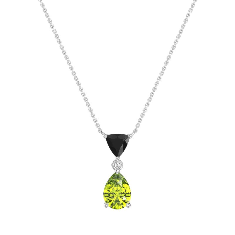 Triangle and Tear Drop Necklace