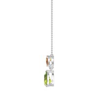 Triangle and Tear Drop Necklace
