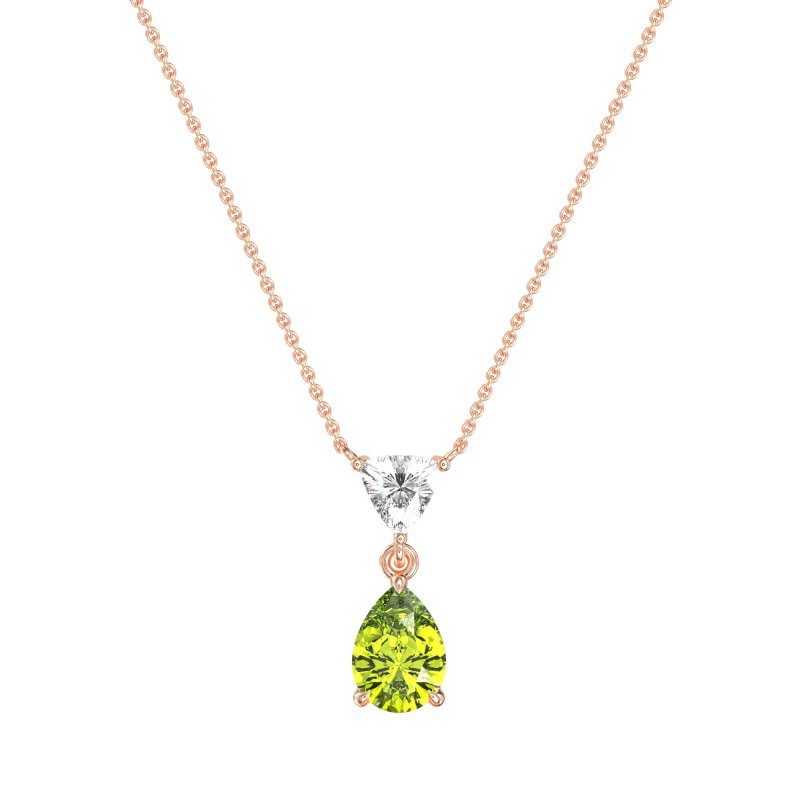 Triangle and Tear Drop Necklace