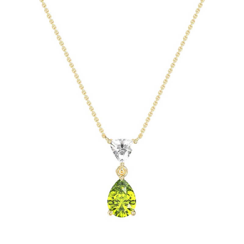 Triangle and Tear Drop Necklace