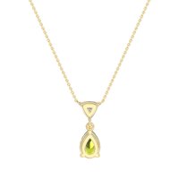 Triangle and Tear Drop Necklace