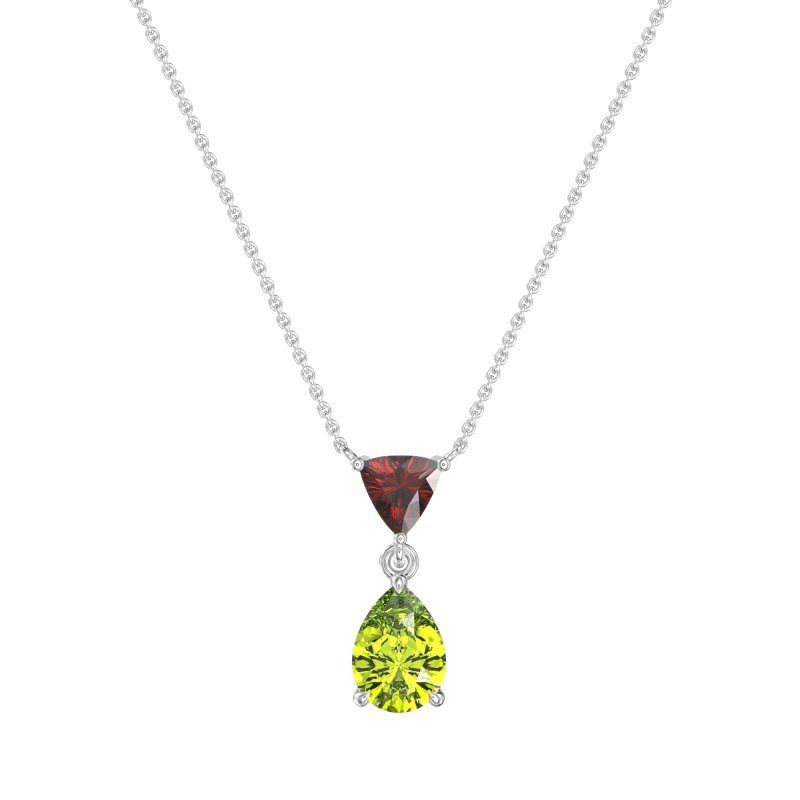 Triangle and Tear Drop Necklace