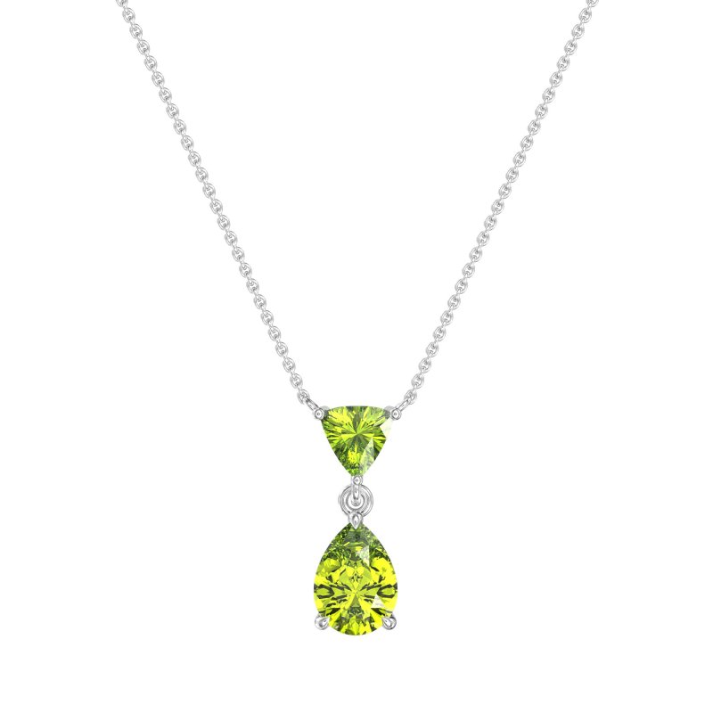 Triangle and Tear Drop Necklace