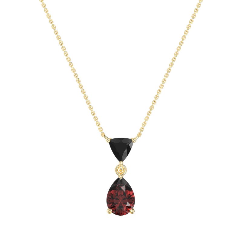 Triangle and Tear Drop Necklace