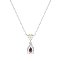 Triangle and Tear Drop Necklace