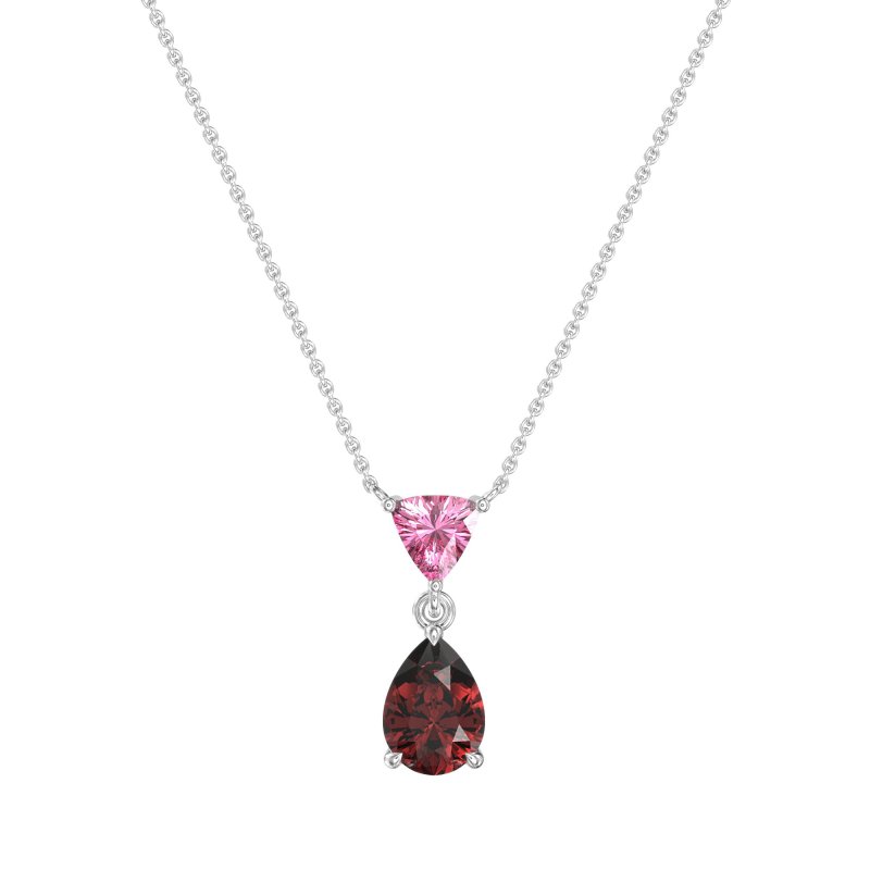 Triangle and Tear Drop Necklace