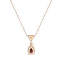 Triangle and Tear Drop Necklace