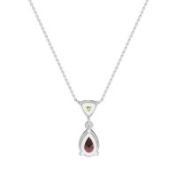 Triangle and Tear Drop Necklace