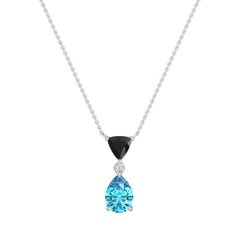 Triangle and Tear Drop Necklace
