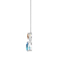 Triangle and Tear Drop Necklace
