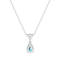 Triangle and Tear Drop Necklace