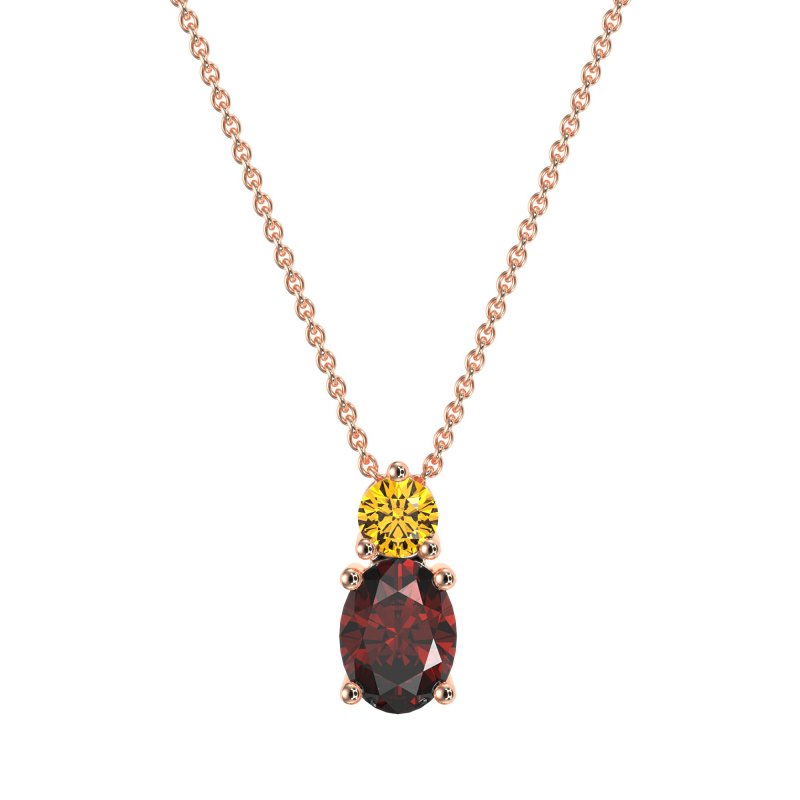 Round and Oval Classic Necklace