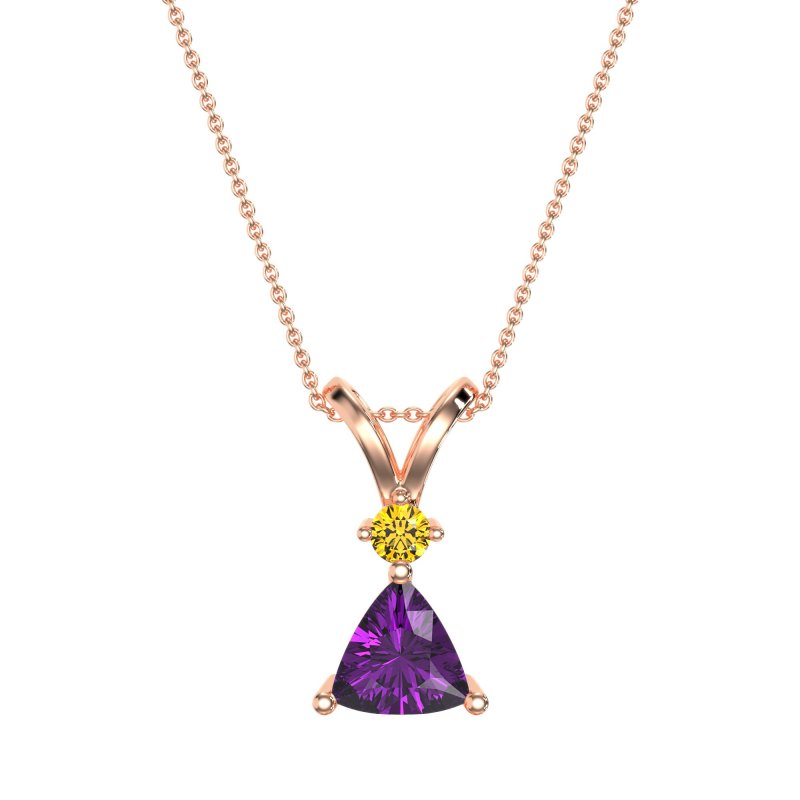 Triangle Double Loop Necklace