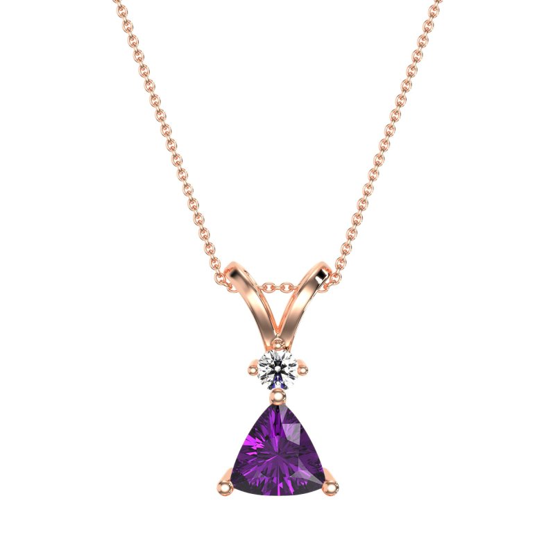 Triangle Double Loop Necklace