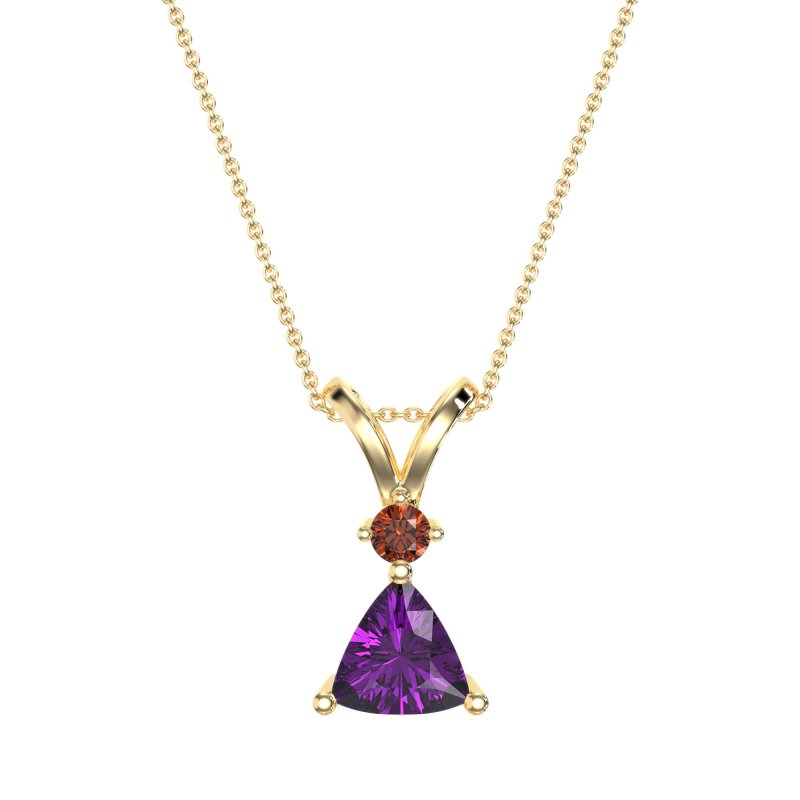 Triangle Double Loop Necklace
