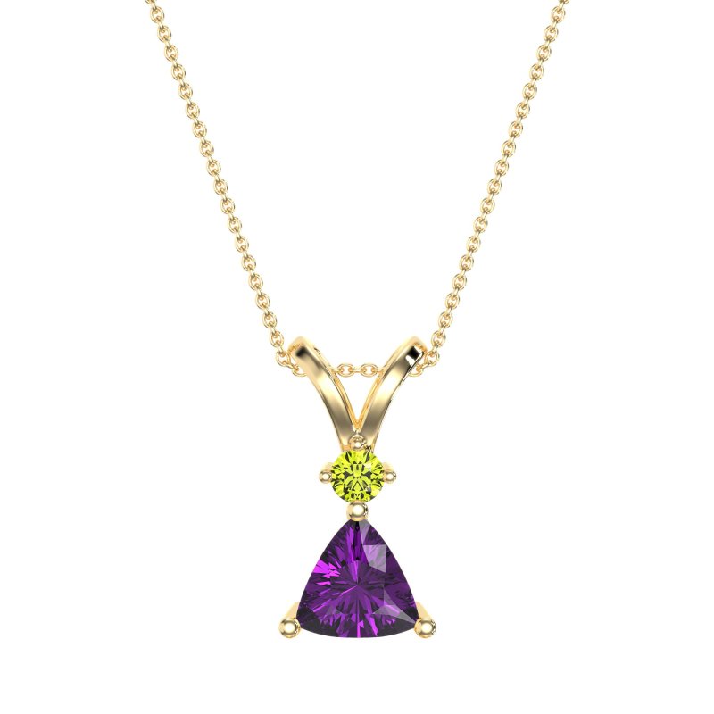 Triangle Double Loop Necklace