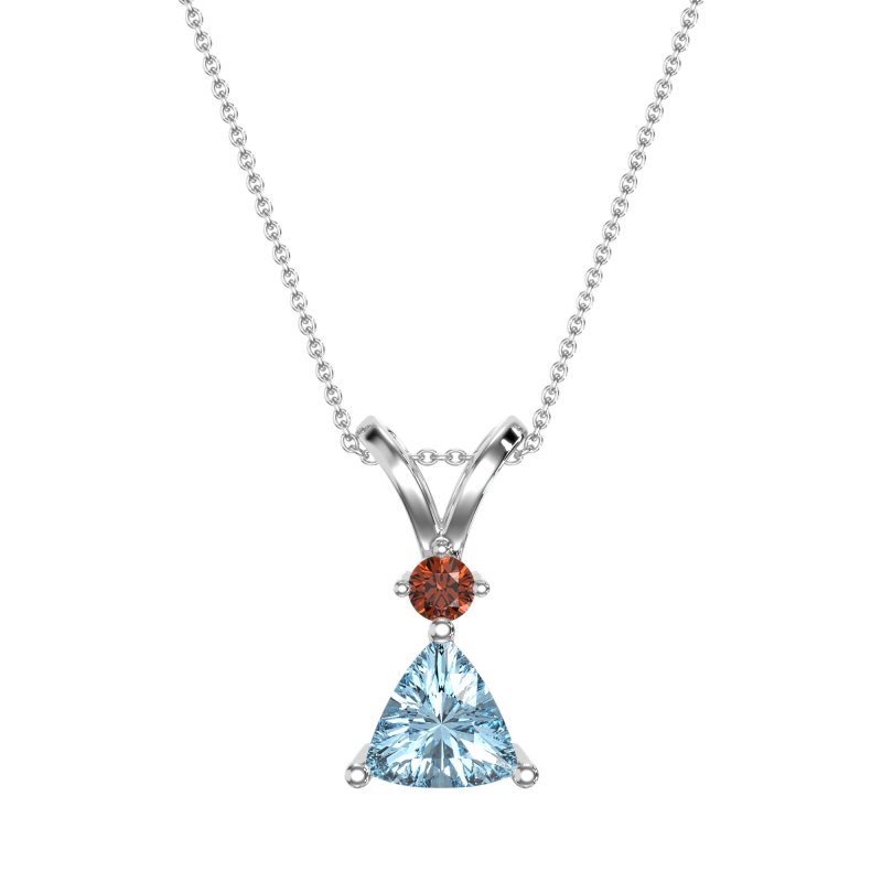 Triangle Double Loop Necklace