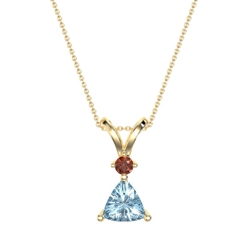 Triangle Double Loop Necklace