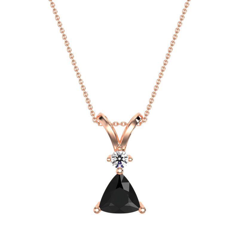 Triangle Double Loop Necklace